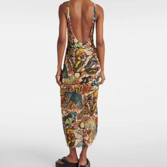 JEAN PAUL GAULTIER THE YELLOW BUTTERFLY SWIMSUIT MEDIUM SARONG ONE SIZE SET NWT - Picture 2 of 8